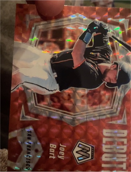 2021 Panini Mosaic Debuts Orange Mosaic Prizm #PD3 Joey Bart — front