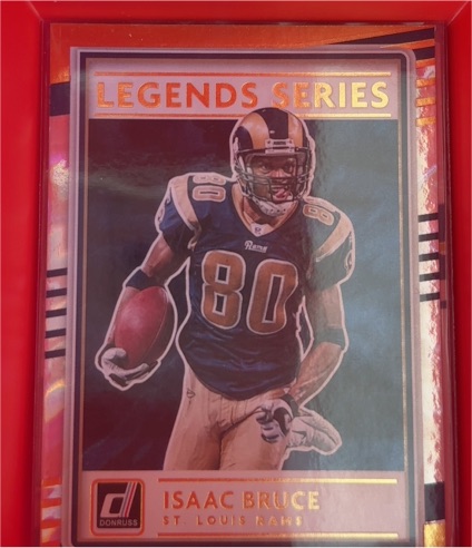 2020 Donruss #LS-IB Isaac Bruce Legends Series St. Louis Rams — front