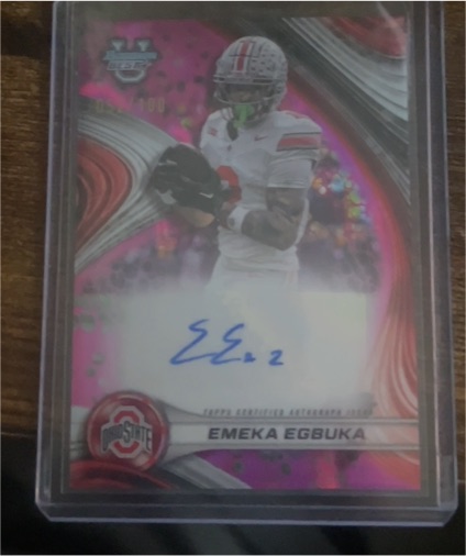 2024 Bowman Best University #BOA-EE Emeka Egbuka — front