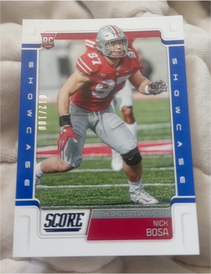 2019 Panini Score #360 Nick Bosa — front