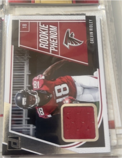 2018 Donruss Rookie Phenom Jerseys #18 Calvin Ridley — front
