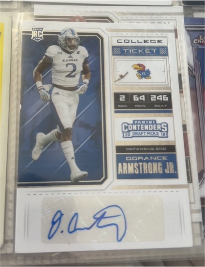 2018 Panini Contenders Draft Picks #234 Dorance Armstrong Jr. — front