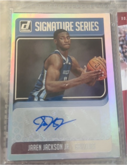 2018-19 Donruss Optic Signature Series #SG-JJJ Jaren Jackson Jr. — front