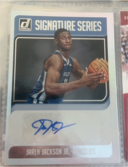 2018-19 Donruss Optic #SG-JJJ Jaren Jackson Jr. Signature Series — front
