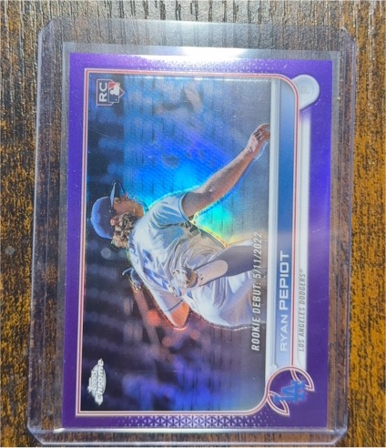 2022 Topps Update #US258 Ryan Pepiot — front