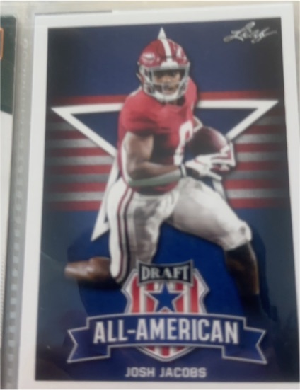2019 Leaf Draft All-American #74 Josh Jacobs — front