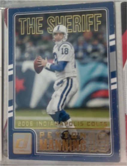 2016 Donruss Peyton Manning The Sheriff Tribute #9 — front