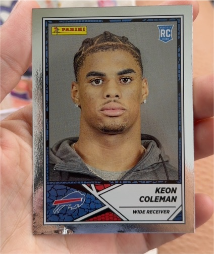 2024 Panini NFL Sticker Keon Coleman Rookie Card — front