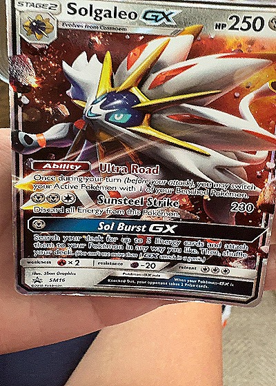 Solgaleo GX #SM16 Pokémon Sun & Moon Black Star Promo — front