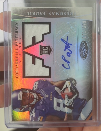 2013 Panini Certified Freshman Fabric #304 Cordarrelle Patterson Rookie Auto — front