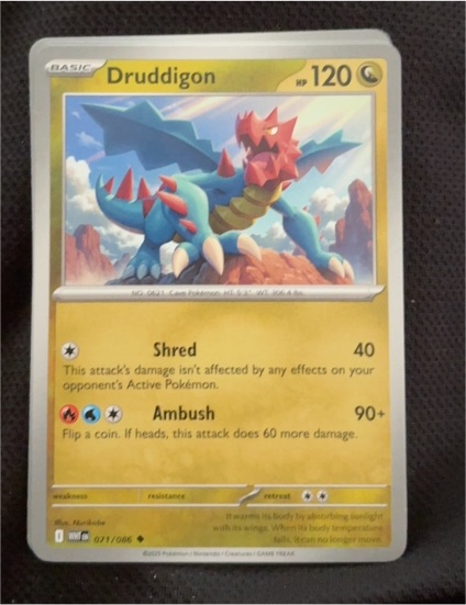 2022 Pokémon Brilliant Stars #113 Druddigon — front