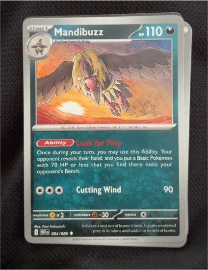 2023 Pokémon Shrouded Fable #064 Mandibuzz — front