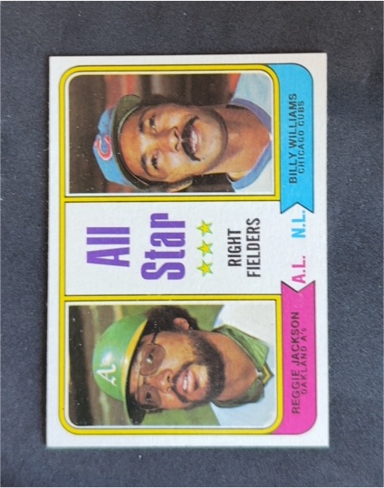 1974 Topps #338 Reggie Jackson/Billy Williams — front