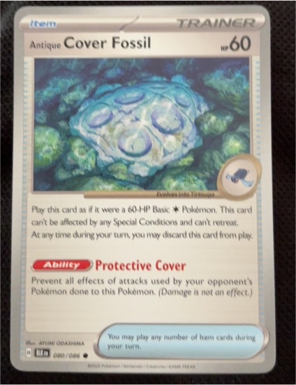 2024 Pokémon TCG Stellar Crown #129 Antique Cover Fossil — front
