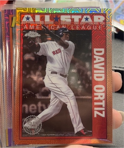2025 Topps Series 2 #90ASC-7 David Ortiz 1990 Chrome All-Star Mojo — front