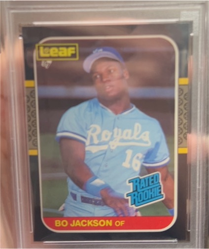 1987 Leaf #35 Bo Jackson Rated Rookie — front