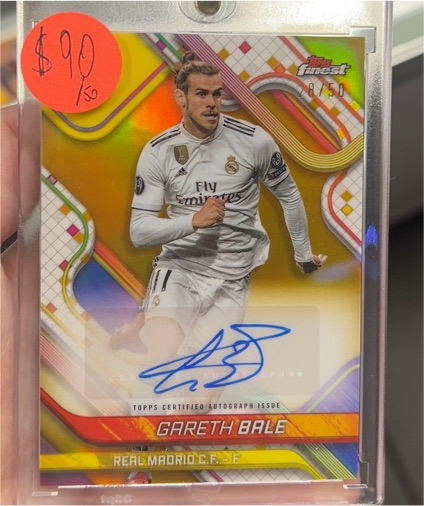 2024 Topps Finest #1/50 Gareth Bale — front