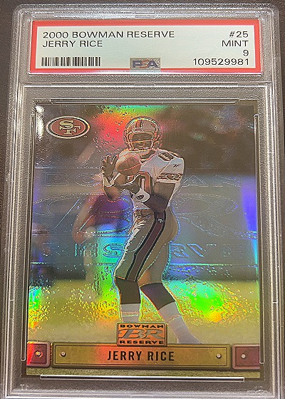 2000 Bowman Reserve #25 Jerry Rice — front
