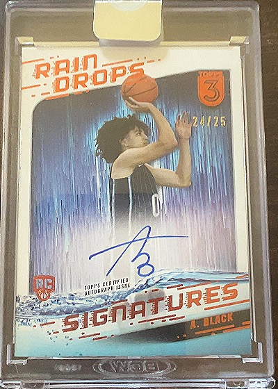 2023-24 Topps 3 Raindrops Signatures #RS-AB Anthony Black — front