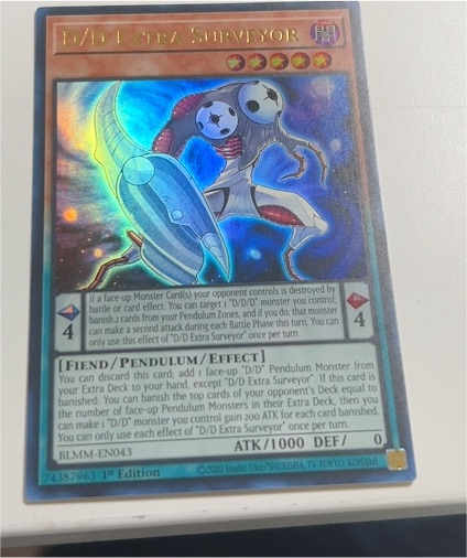 2020 Yu-Gi-Oh! BLMM-EN043 D/D Extra Surveyor — front