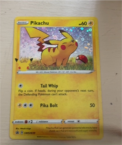 2020 Pokémon TCG SWSH039 Pikachu — front