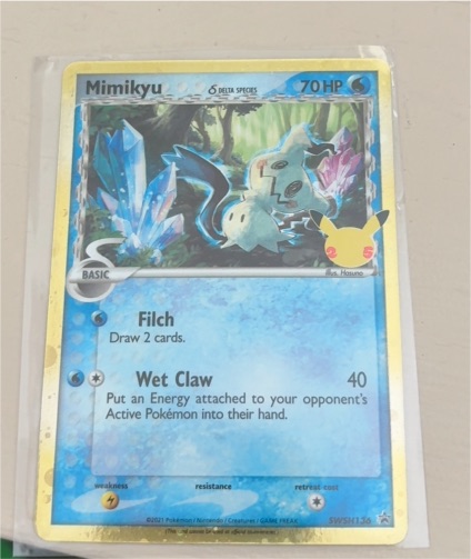 2021 Pokémon TCG Celebrations #136 Mimikyu Delta Species Promo — front