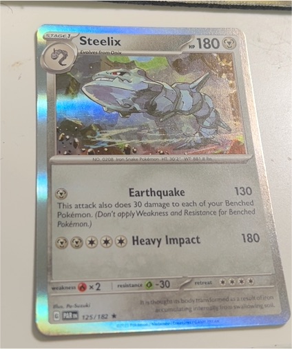 2023 Pokémon SV04: Paradox Rift #125 Steelix — front
