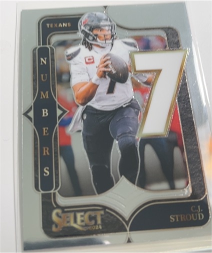 2024 Panini Select #18 C.J. Stroud Numbers — front