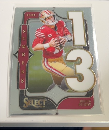 2024 Panini Select #22 Brock Purdy Numbers — front