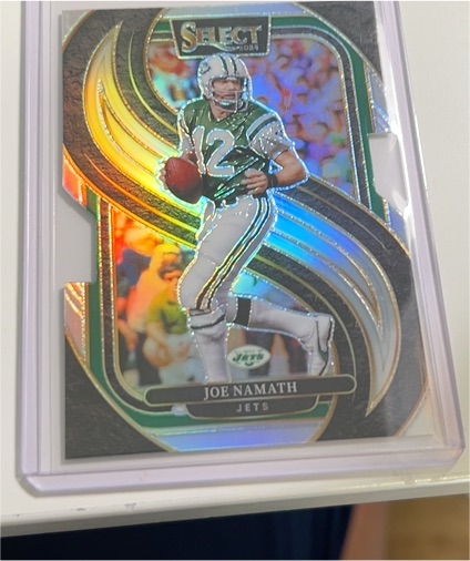 2024 Panini Select Joe Namath Premier Level Silver Prizm — front