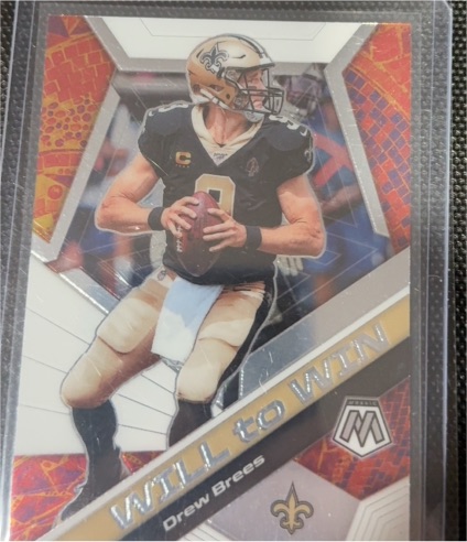 2020 Panini Mosaic #WW15 Drew Brees Will To Win — front