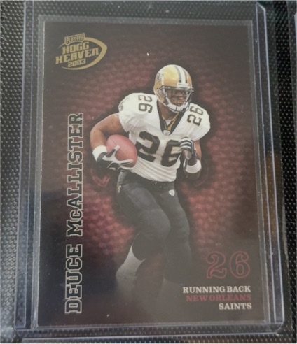2003 Playoff Hogg Heaven #26 Deuce McAllister — front