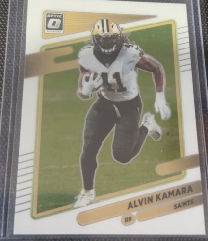 2021 Donruss Optic #166 Alvin Kamara — front