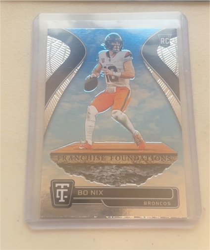2024 Panini Totally Certified #15 Bo Nix Franchise Foundations Mirror — front