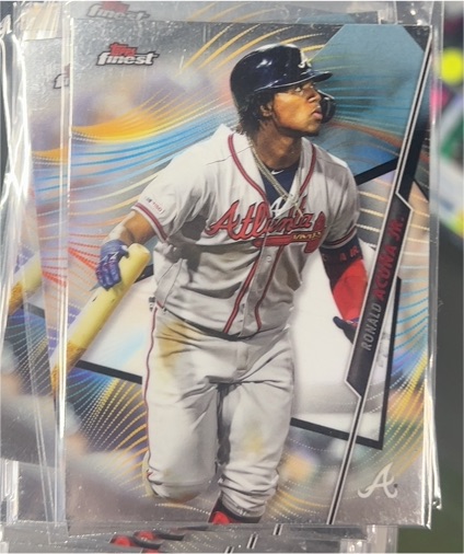 2020 Topps Finest #25 Ronald Acuna Jr. — front