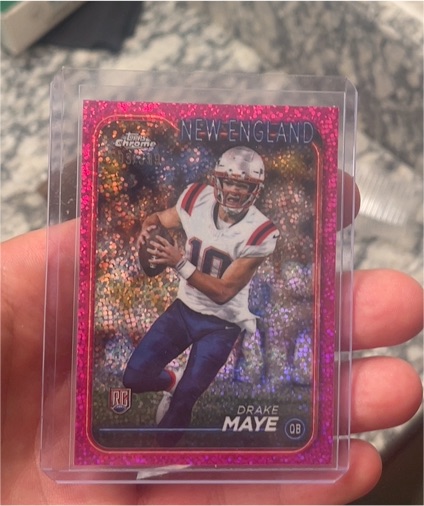 2024 Topps Chrome #203 Drake Maye — front