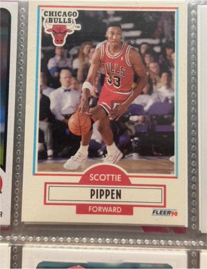 1990-91 Fleer #30b Scottie Pippen — front