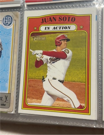 2021 Topps Heritage Juan Soto In Action — front