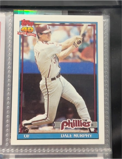 1991 Topps #545 Dale Murphy — front