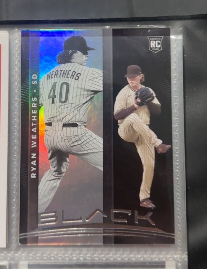 2021 Panini Chronicles Black #7 Ryan Weathers — front
