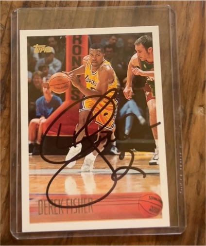 1996 Topps #24 Derek Fisher — front