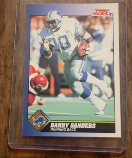 1991 Score #20 Barry Sanders — front