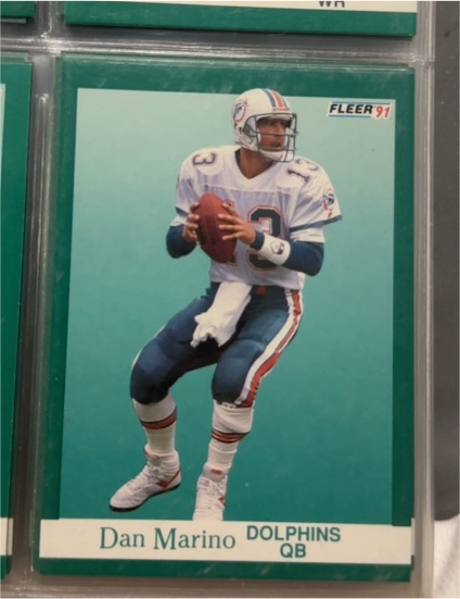 1991 Fleer #124 Dan Marino — front