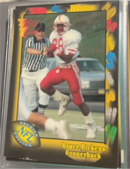 1991 Wild Card Draft #46 Bruce Pickens — front