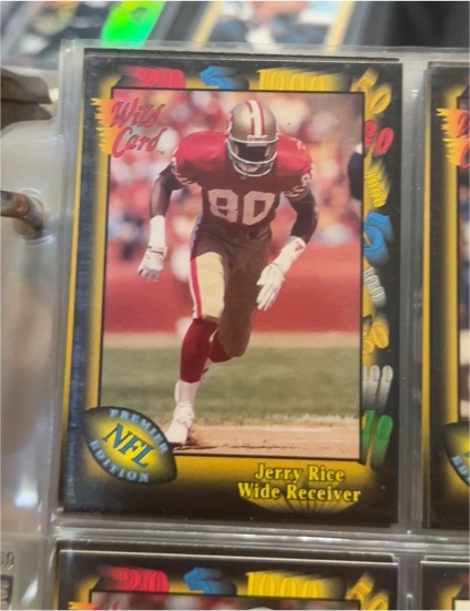 1991 Wild Card #73 Jerry Rice — front