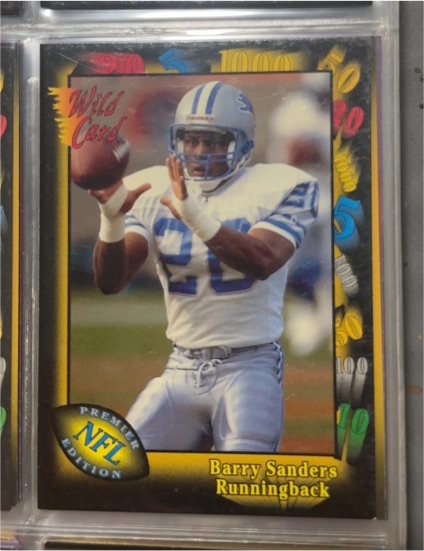 1991 Wild Card #89 Barry Sanders — front