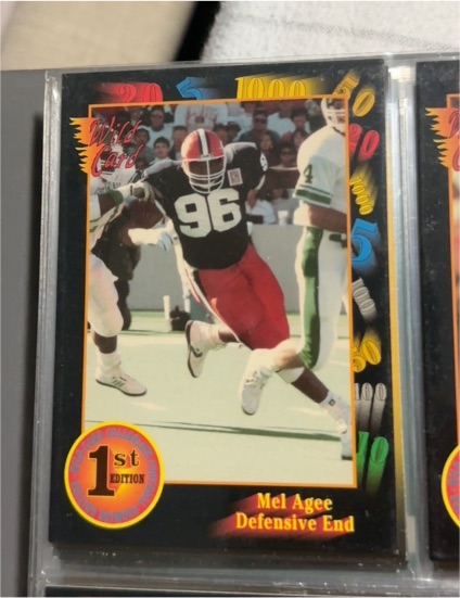 1991 Wild Card Draft #29 Mel Agee — front