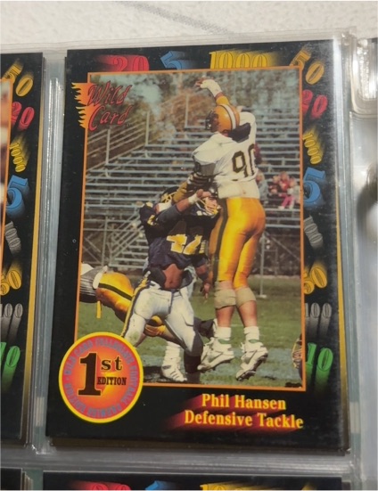 1991 Wild Card Draft #41 Phil Hansen — front