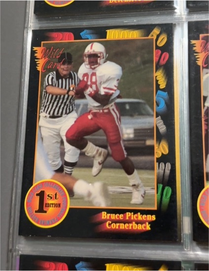 1991 Wild Card Draft #46 Bruce Pickens — front