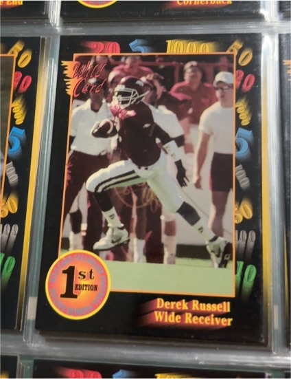 1991 Wild Card Draft #49 Derek Russell — front